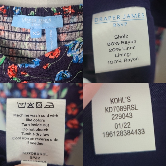 Draper James RSVP Flutter Babydoll Midi Dress - Picture 6 of 7